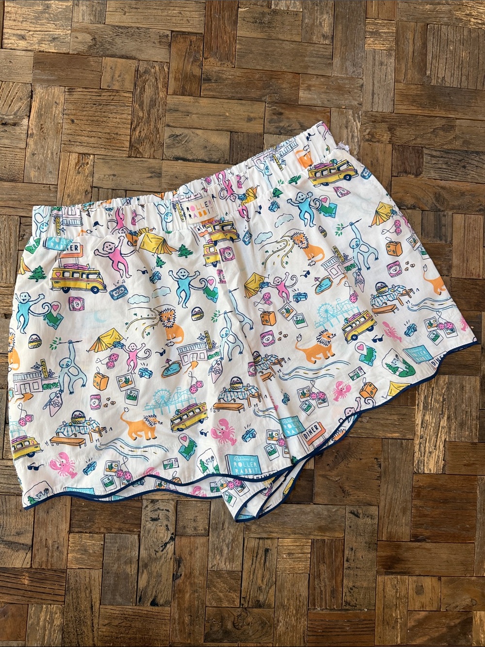 Roller Rabbit X Target Road Trip Womens Boxer Shorts Pajamas Medium NWT